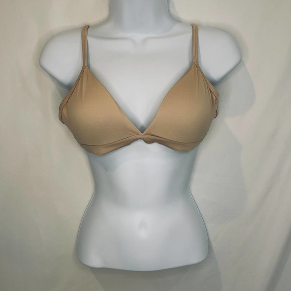 Lulalu Bra 38AAA Delilah Cotton Wireless T-Shirt Bra Removable Pad Beige - Picture 9 of 9